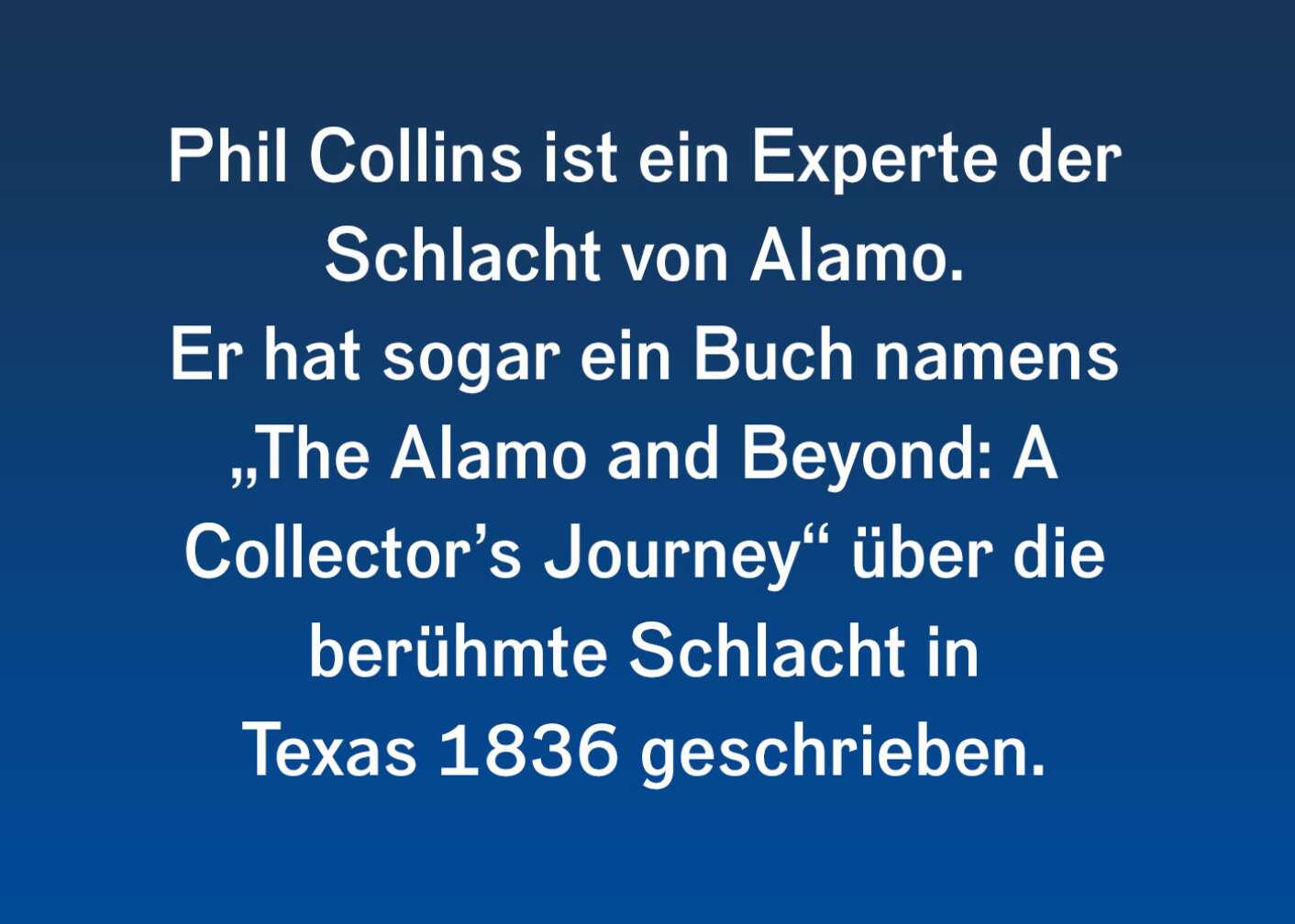 Fakt über Phil Collins