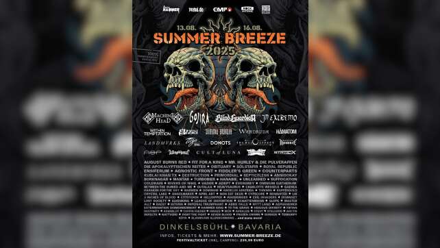 SUMMER BREEZE 2025: Vierte Bandwelle mit 26 neuen Bands im Line Up!