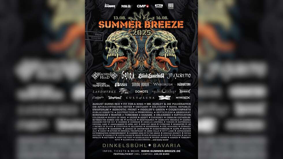 SUMMER BREEZE 2025: Vierte Bandwelle mit 26 neuen Bands im Line Up!