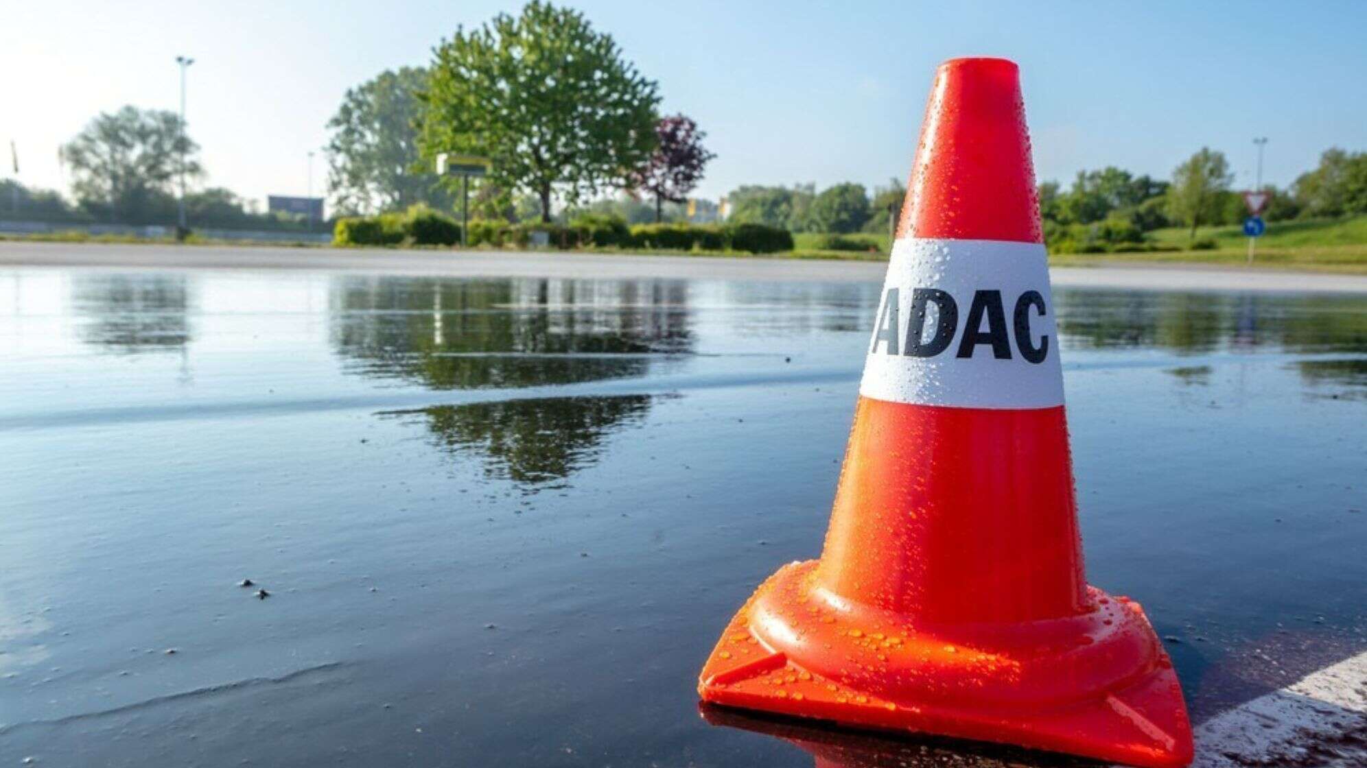 Bild des ADAC Fahrsicherheitszentrum Südbayern - Verkehrshütchen auf einer Trainingsfläche