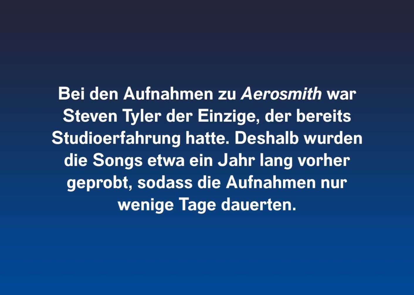 5 Fakten über Aerosmith