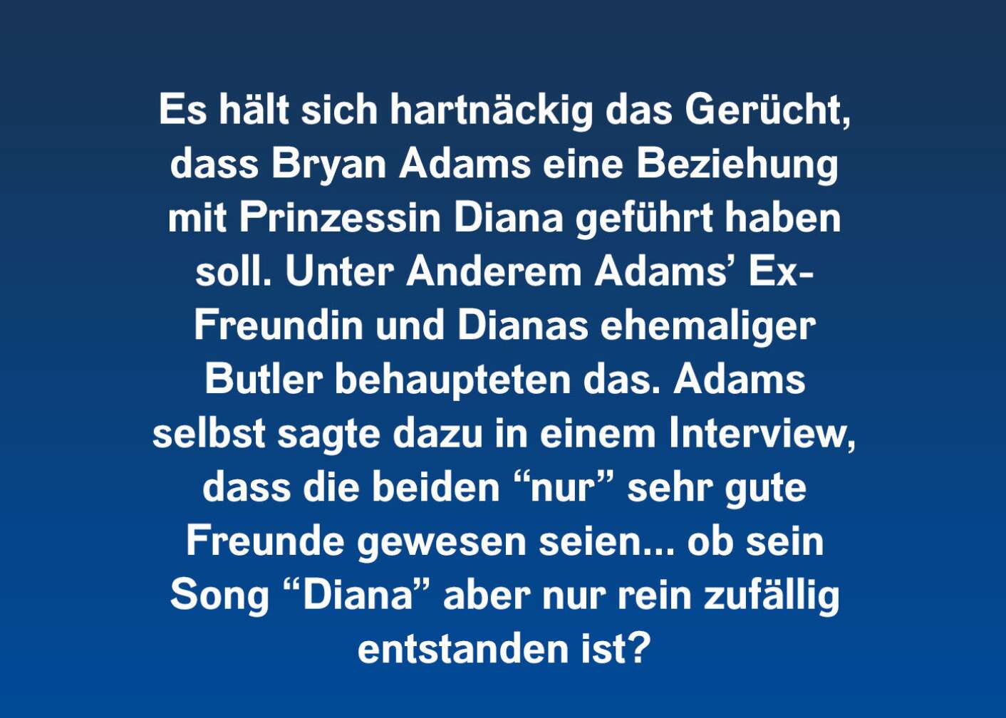 10 Fakten über Bryan Adams