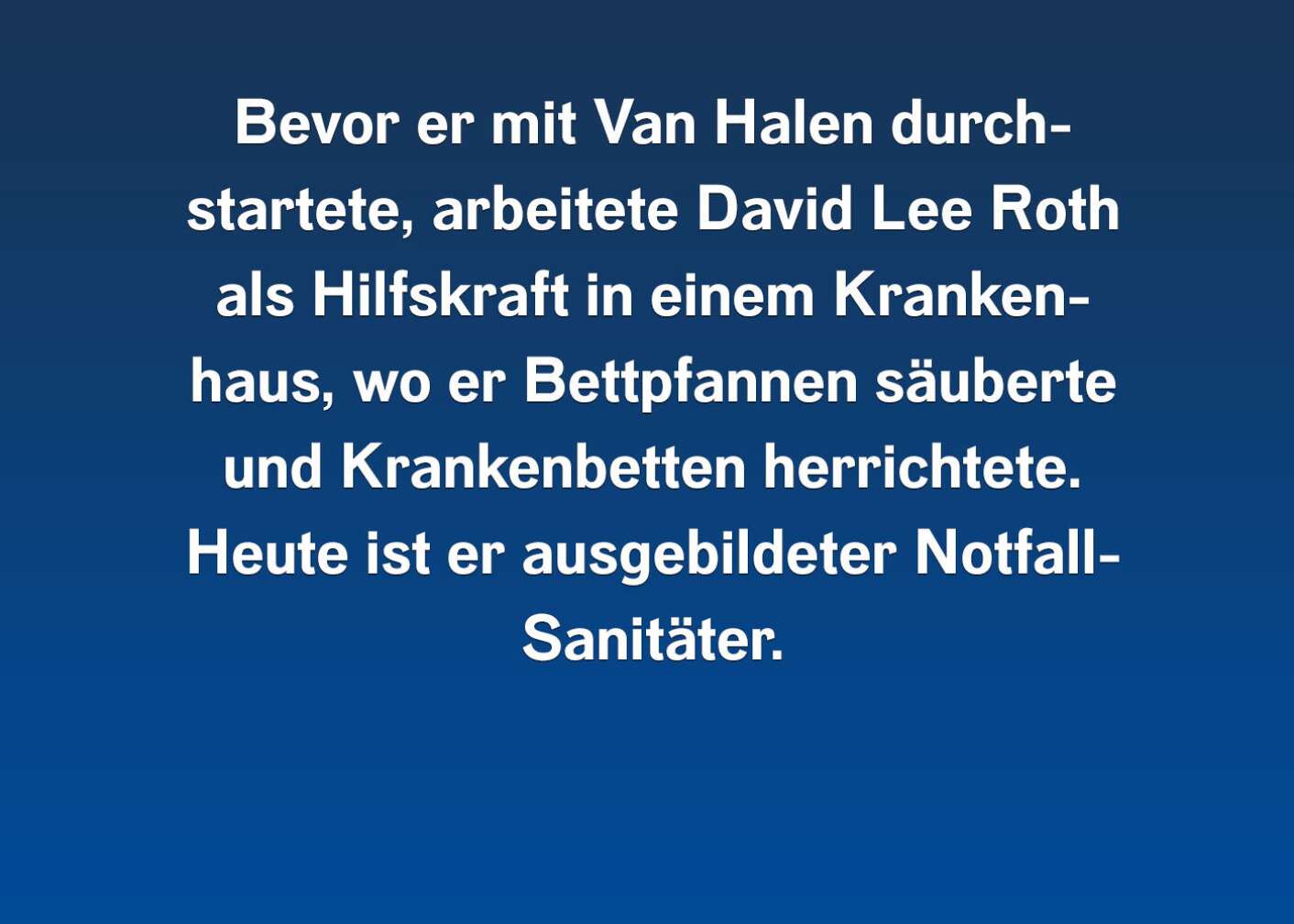 Fakten über David Lee Roth