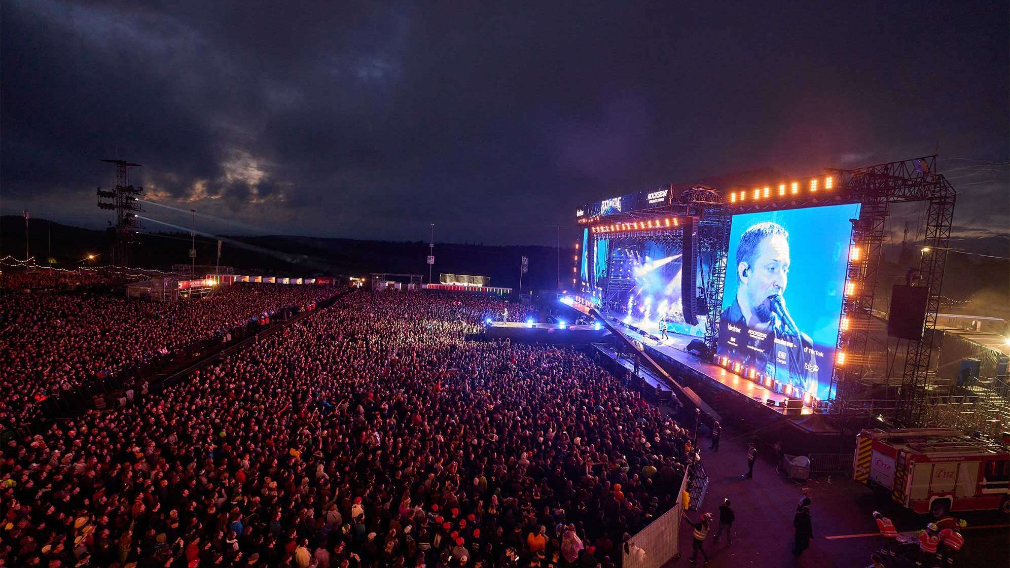 Bild von der Main Stage von Rock am Ring von oben