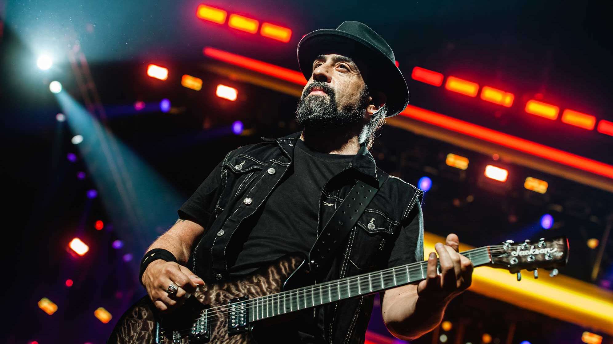 Rob Caggiano von Volbeat beim Konzert in Hamburg 2022