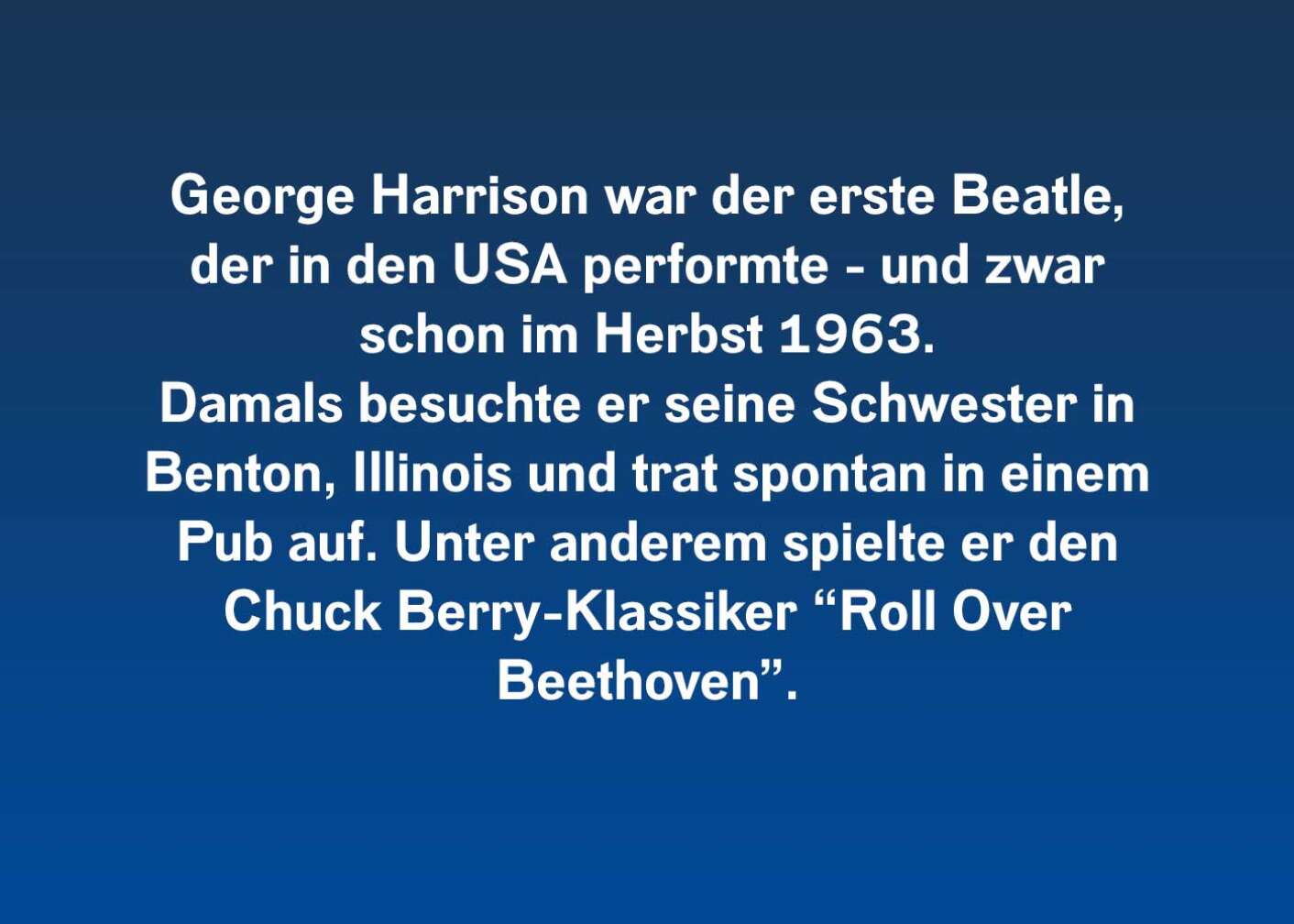 Fakten über George Harrison