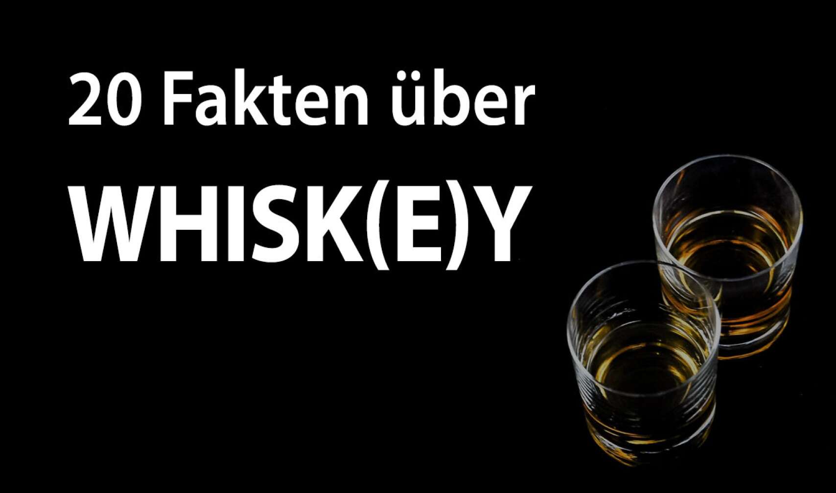 Titelbild mit einem Glas Whiskey