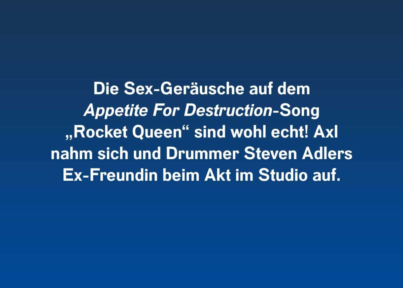 Fakt über Axl Rose als Fließtext