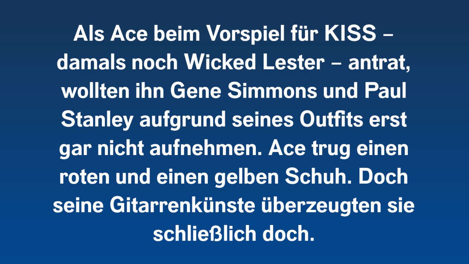 10 Fakten über Ace Frehley /1