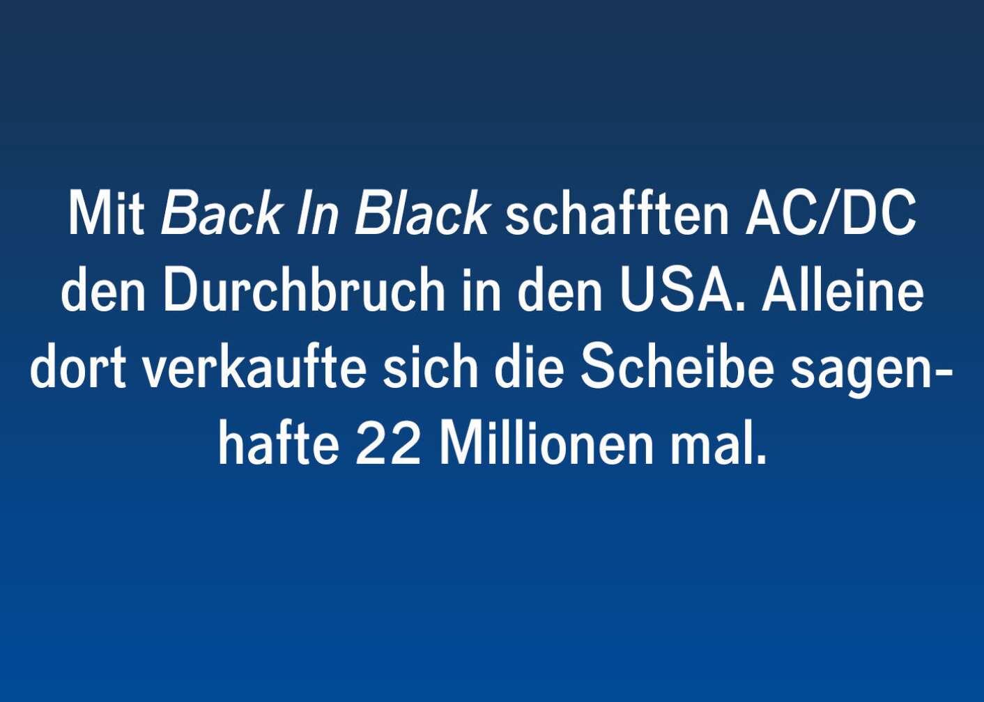 20 Fakten über die legendäre Scheibe Back In Black