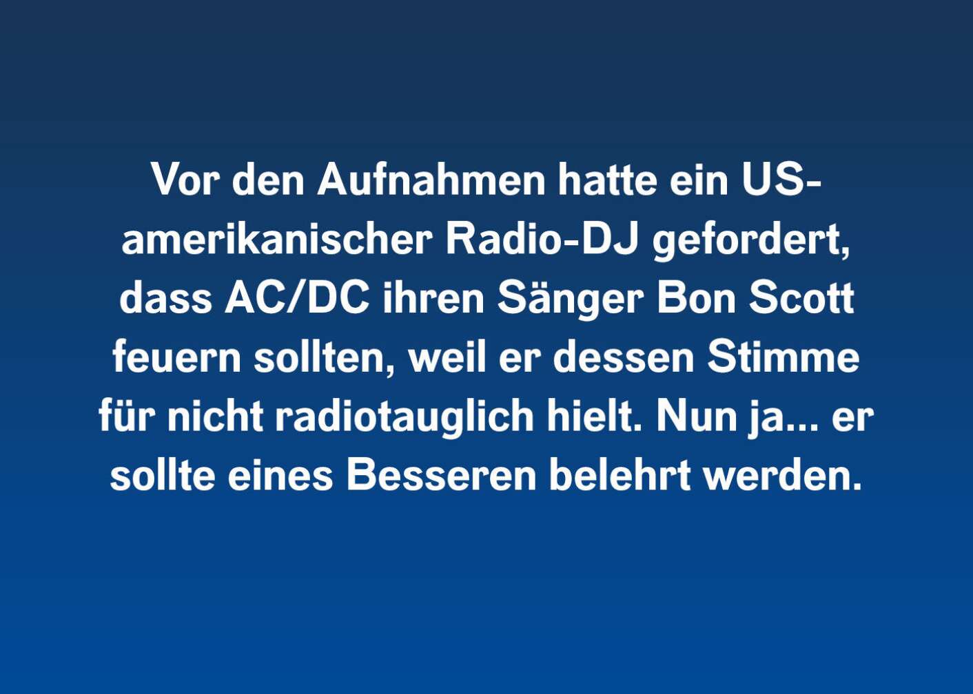 AC/DC: 10 Fakten über Highway To Hell - Nobody's Gonna Slow 'Em Down