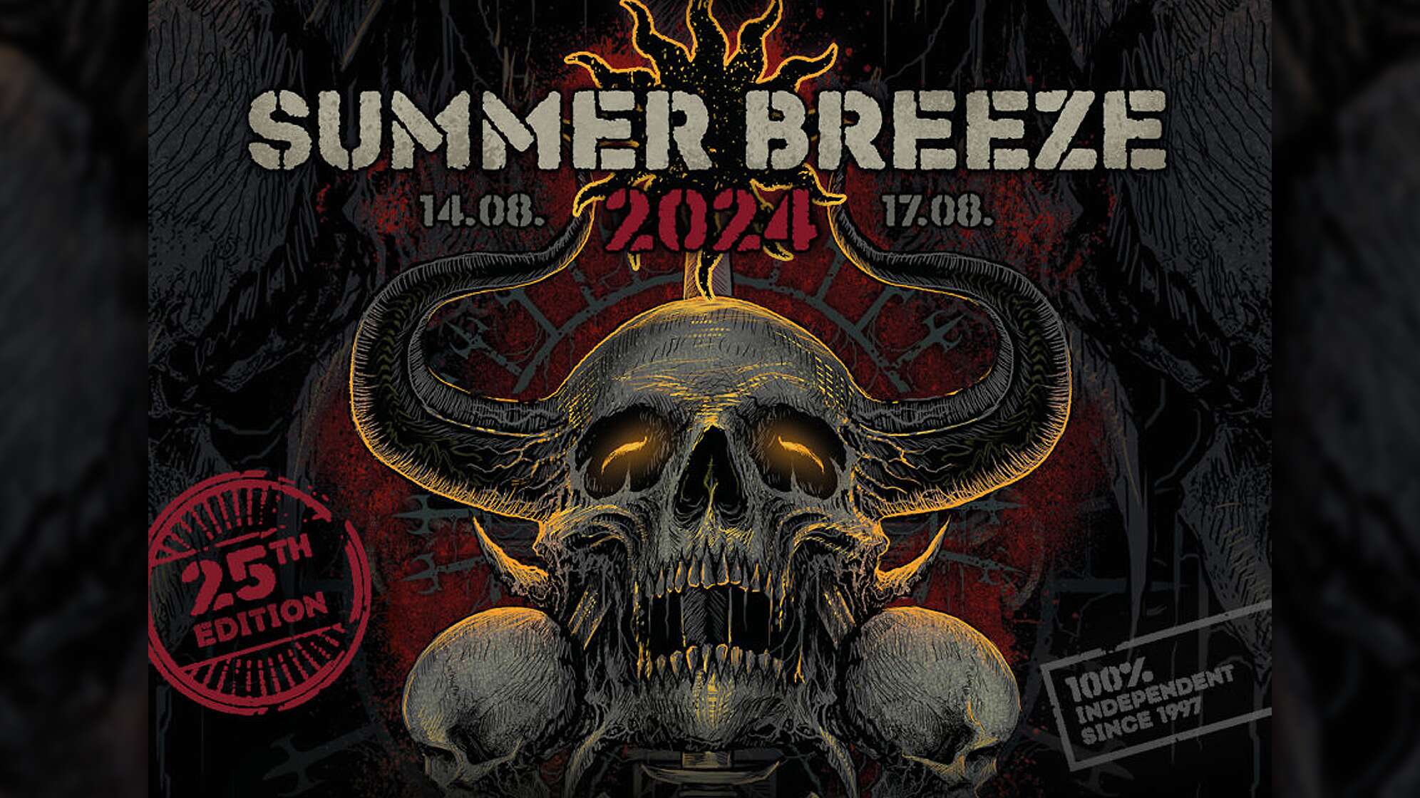 Das Festivalplakat des Summer Breeze Open Air 2024