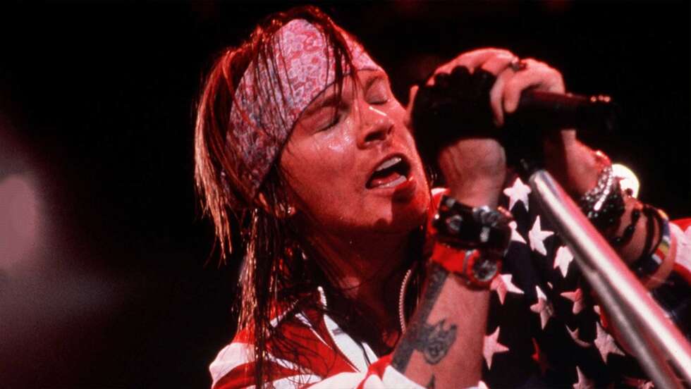 Axl Rose am Mikrofon