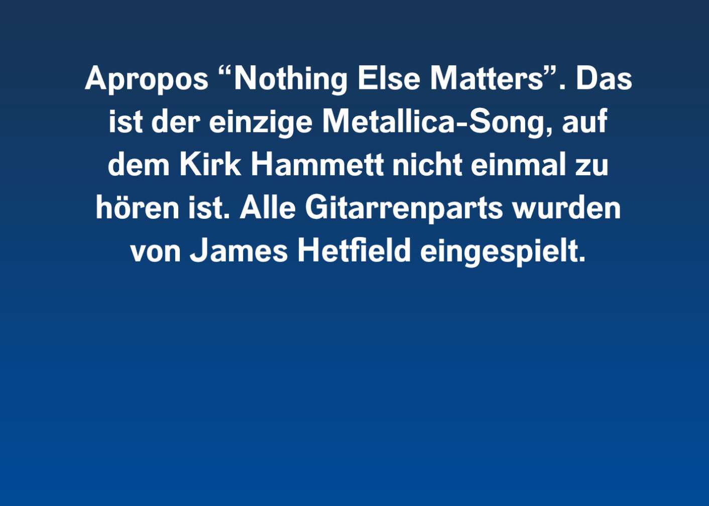 Metallica: 10 Fakten über das schwarze Album