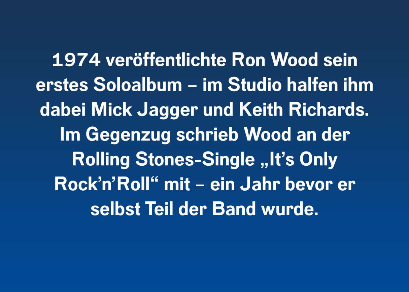 8 Fakten über Ron Wood