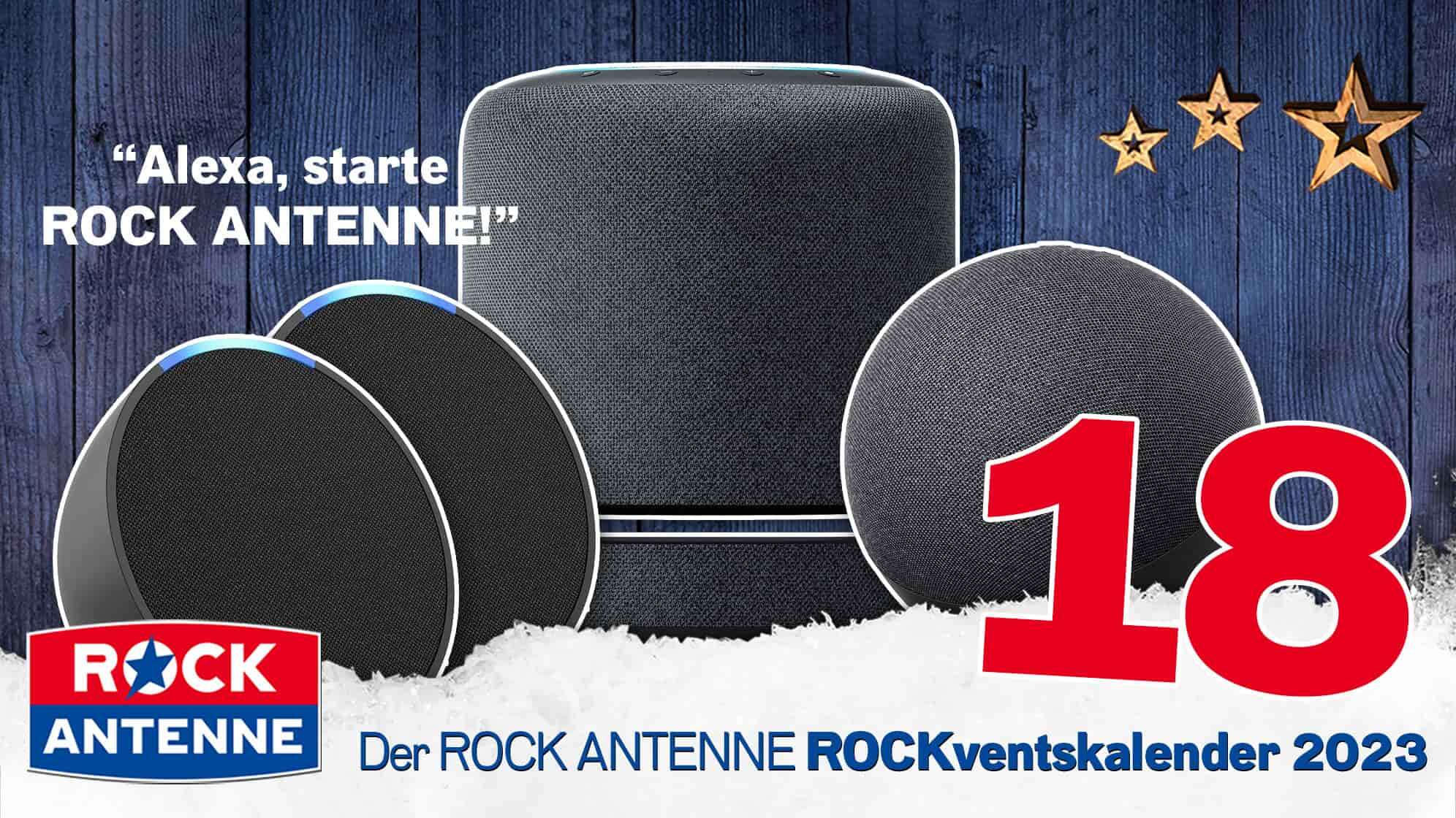 ROCK ANTENNE ROCKventskalender Türchen 18: Ein Amazon Echo Smarthome Paket mit 4 Geräten