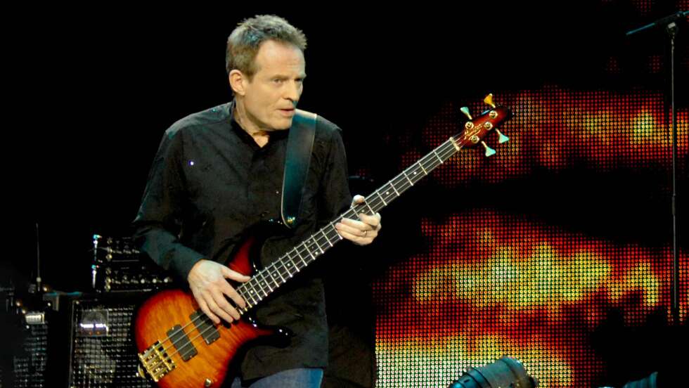 John Paul Jones, Bassist von Led Zeppelin, beim letzten Led Zeppelin Auftritt 2007