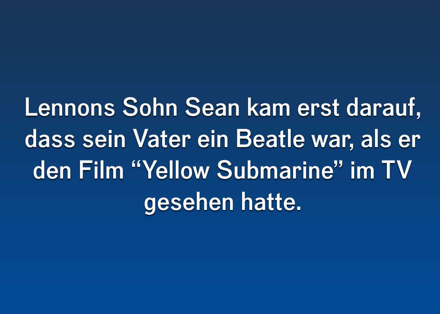 John Lennon - Fun Facts