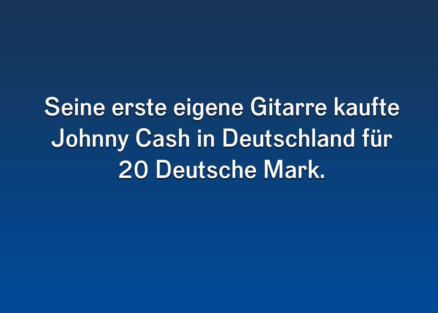 Johnny Cash Fun Facts