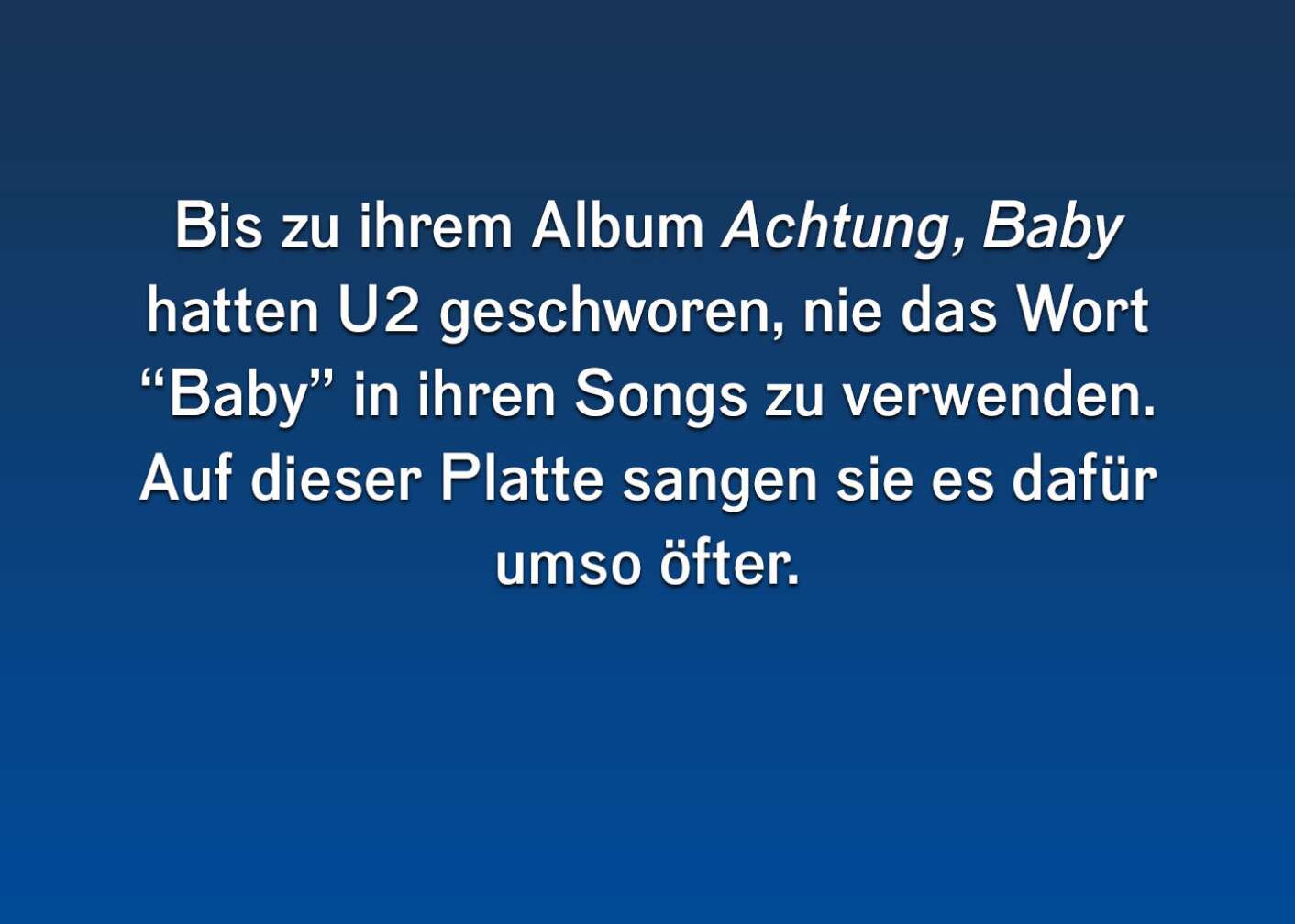 10 Fakten über U2