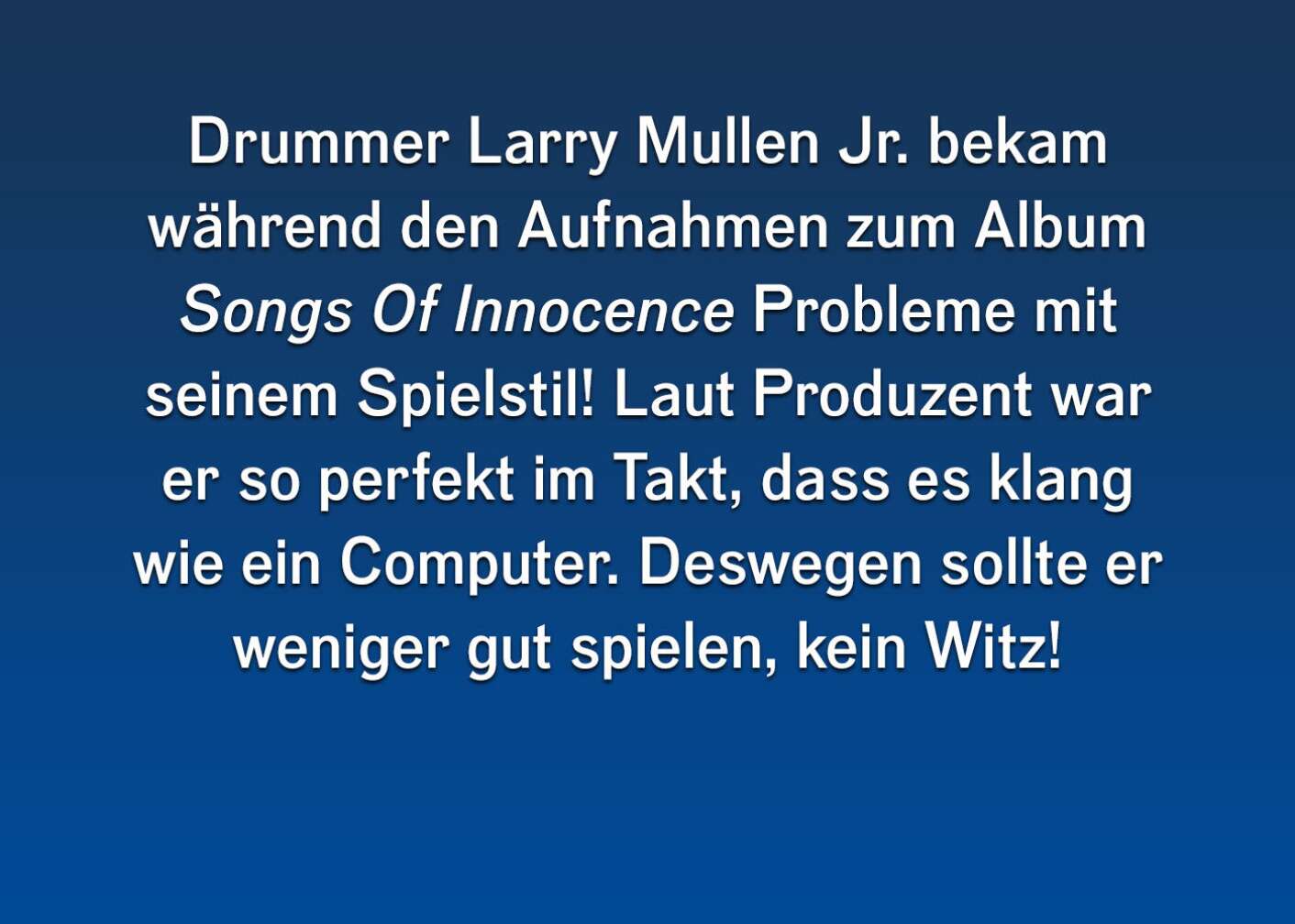 10 Fakten über U2