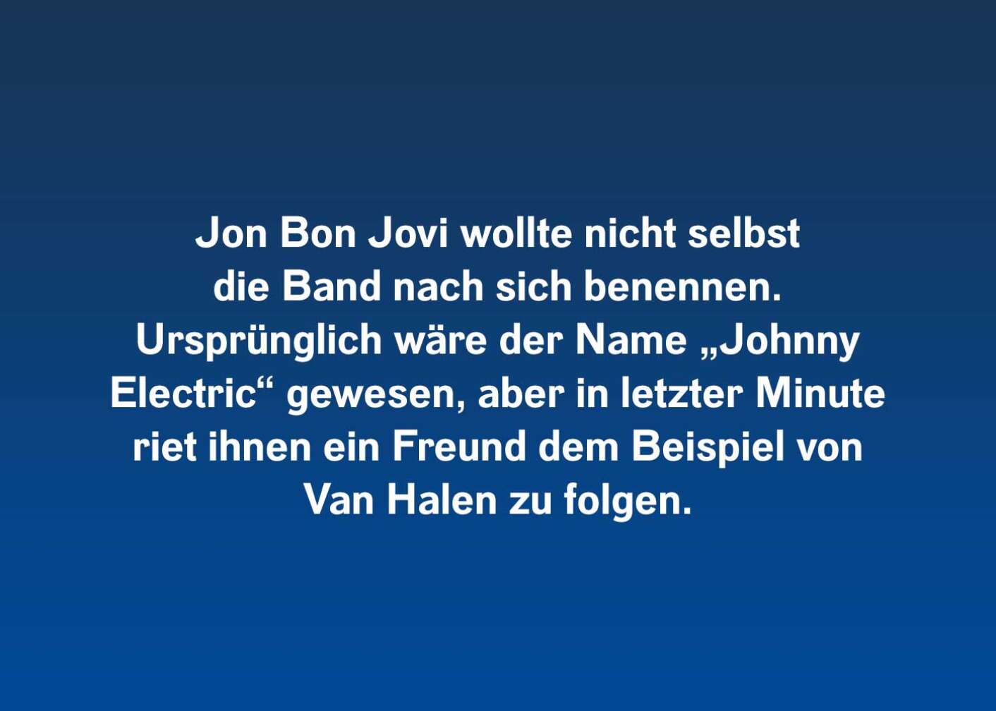 Fakten über Jon Bon Jovi