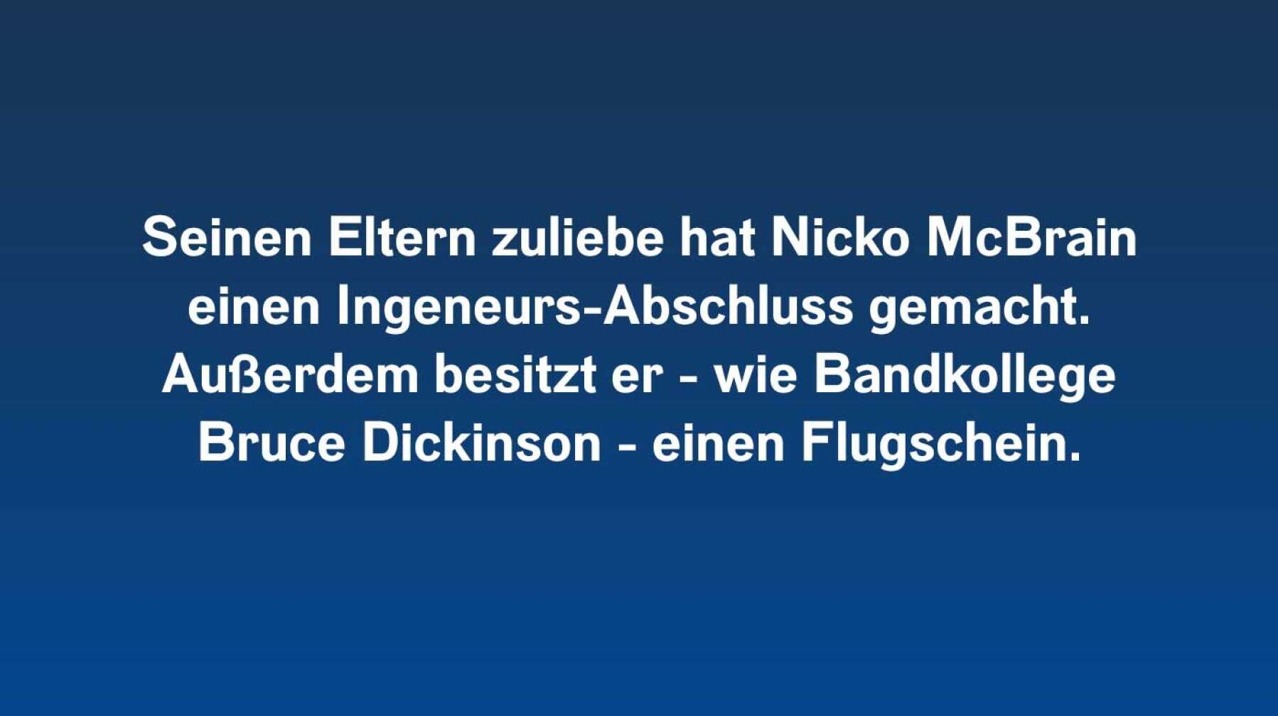 7 Fakten über Nicko McBrain #4