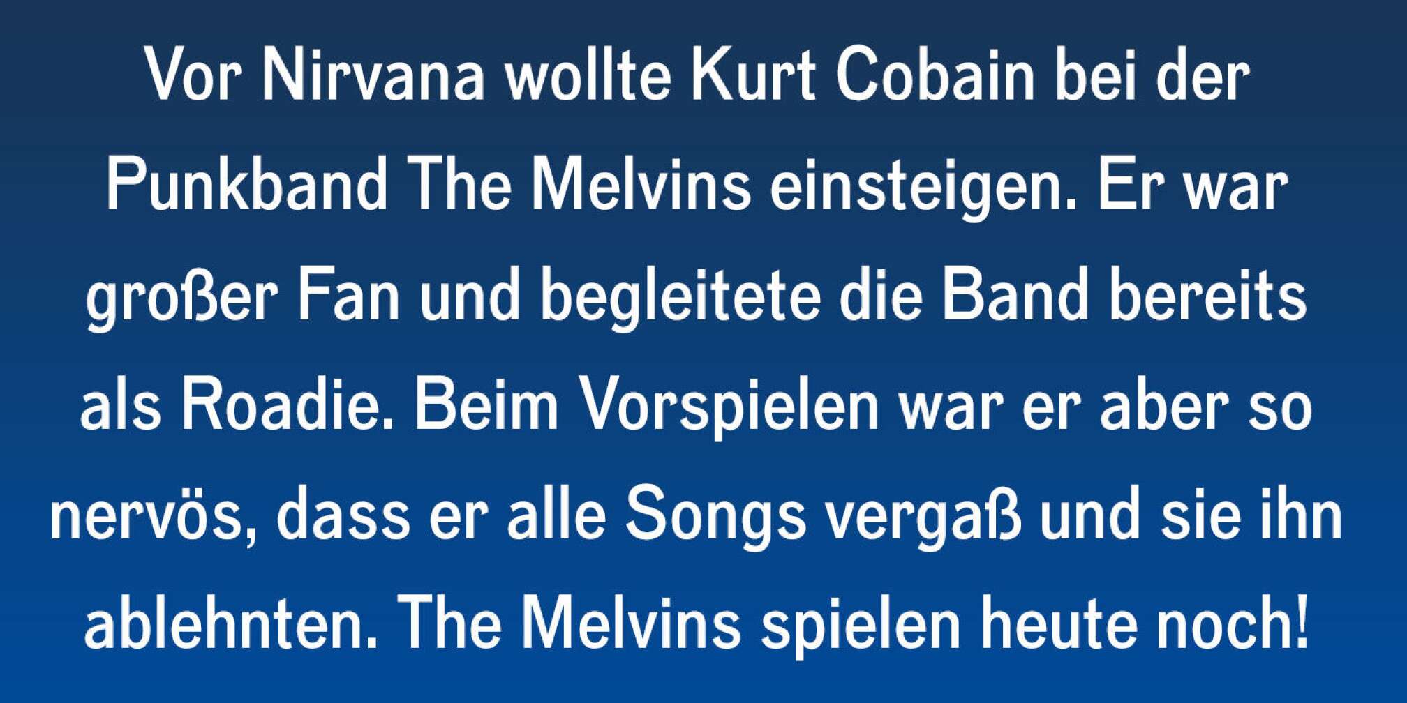 10 Fakten über Kurt Cobain