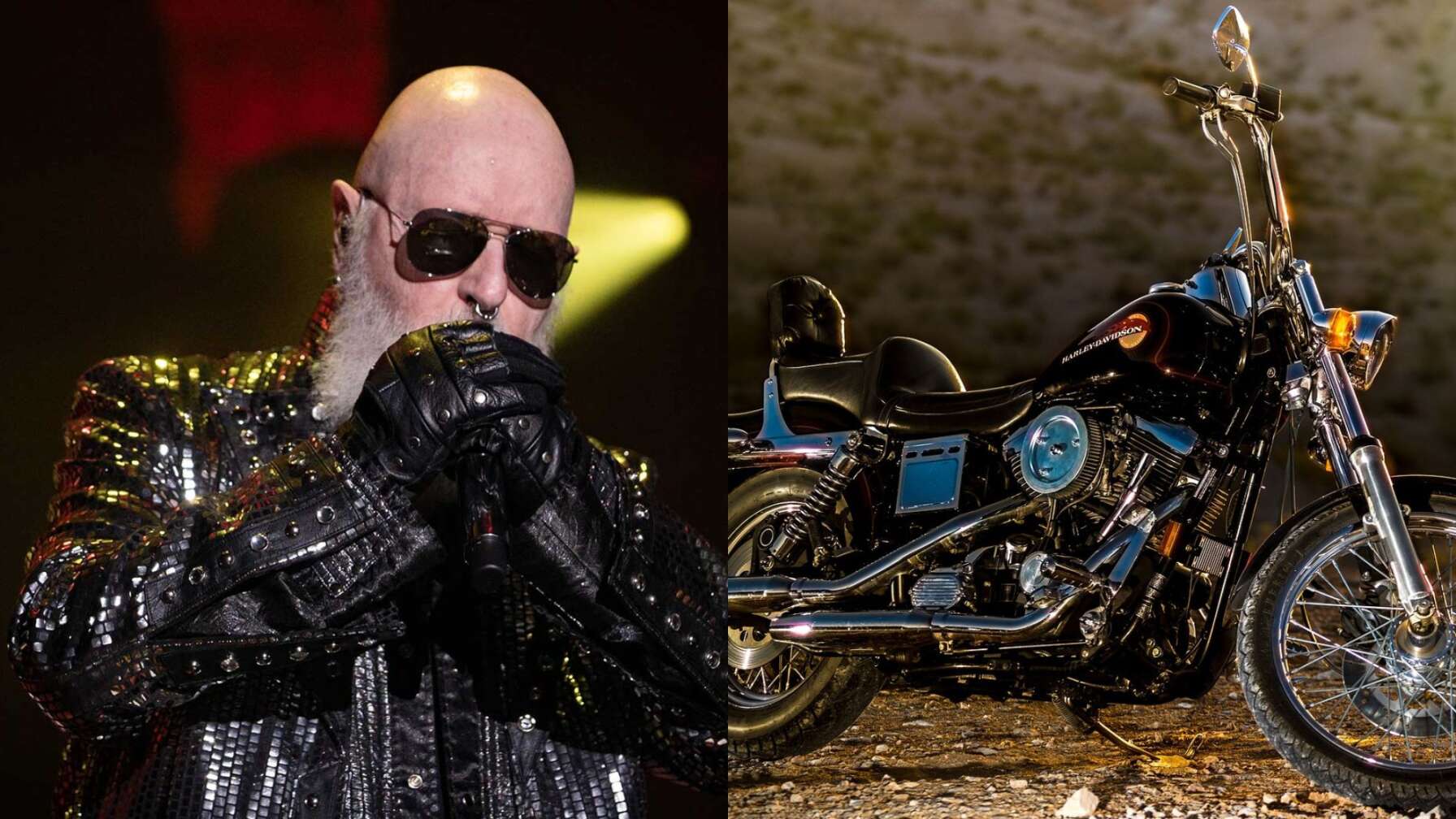 Keine Judas Priest-Konzert findet ohne Motorrad statt. Traditionell fährt Sänger Rob Halford zum Song „Hell Bent For Leather“ mit einer Harley auf die Bühne.