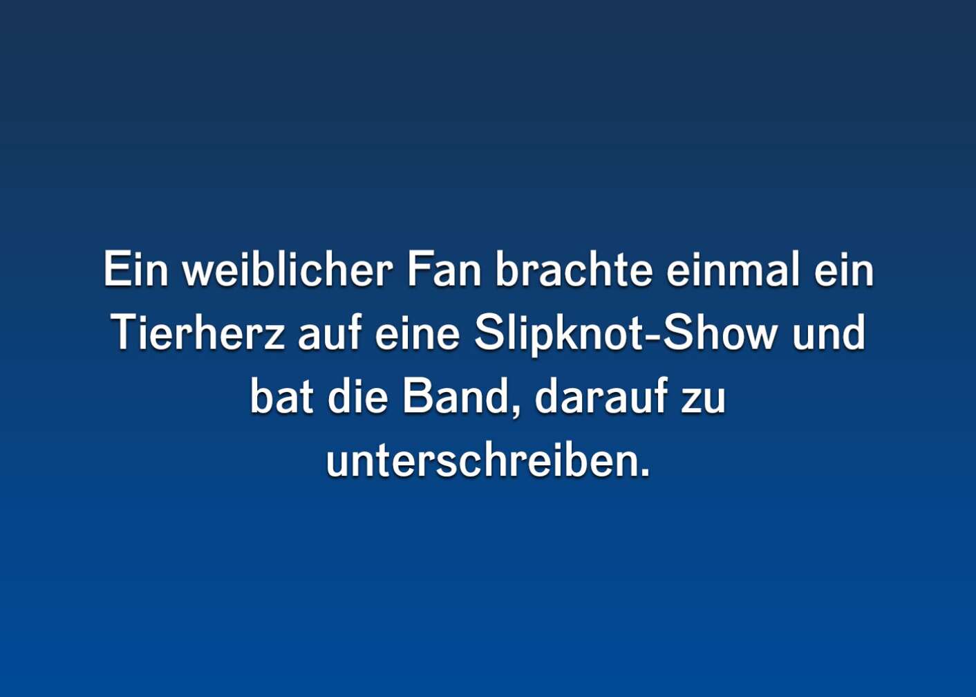 Fakt zu den Slipknots