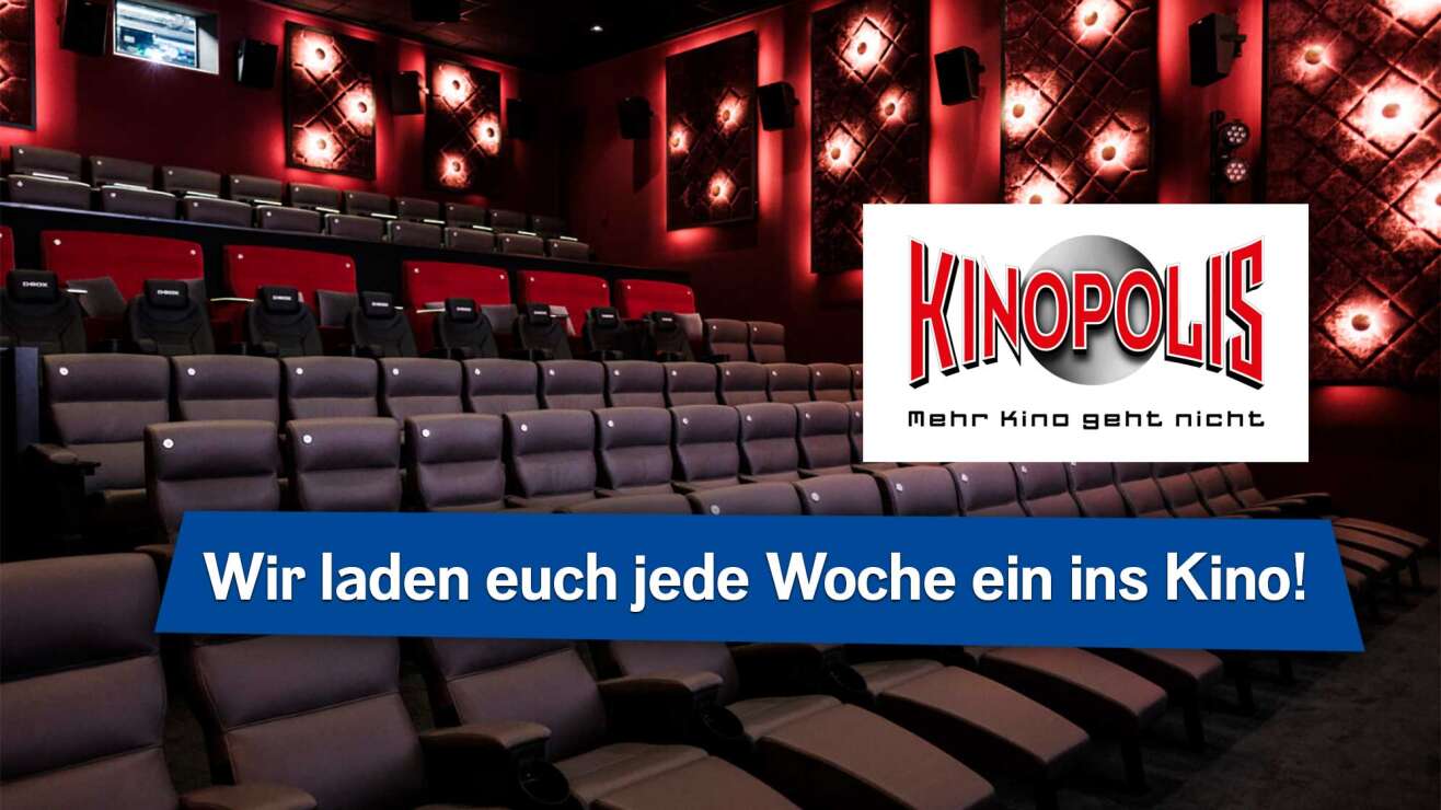 ROCK ANTENNE Bayern x KINOPOLIS: Jede Woche Kinotickets abstauben!