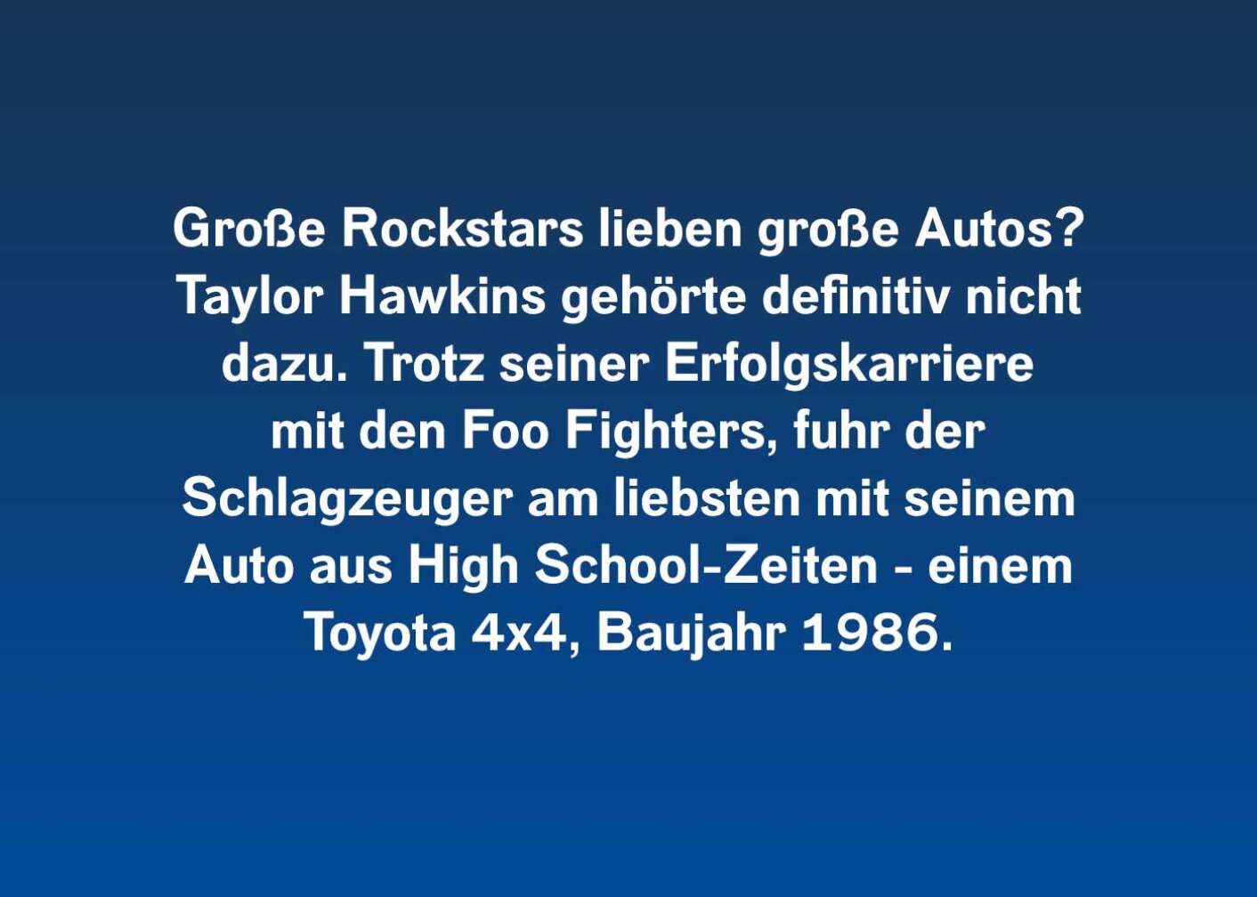 Fünf Fakten über Taylor Hawkins