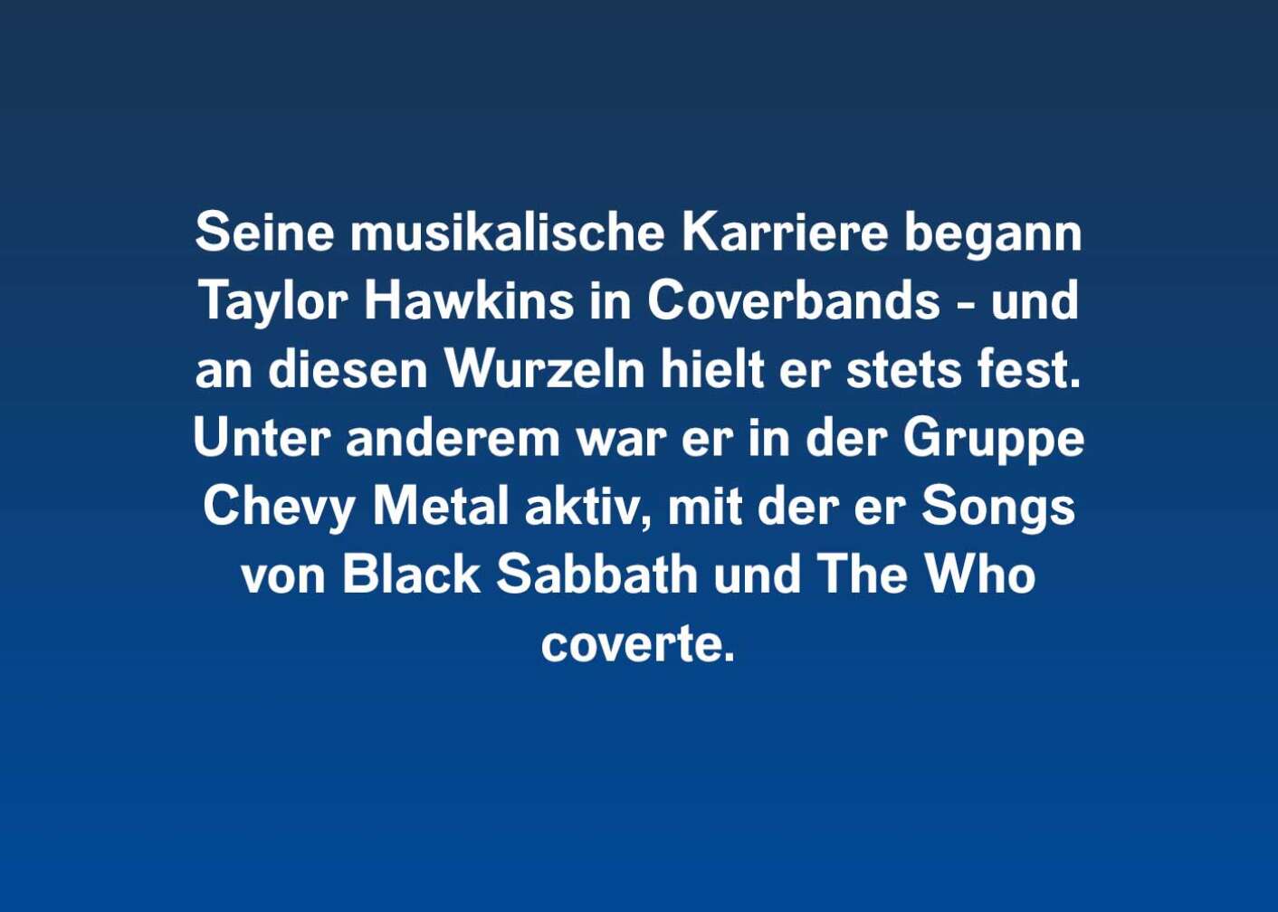 Fünf Fakten über Taylor Hawkins