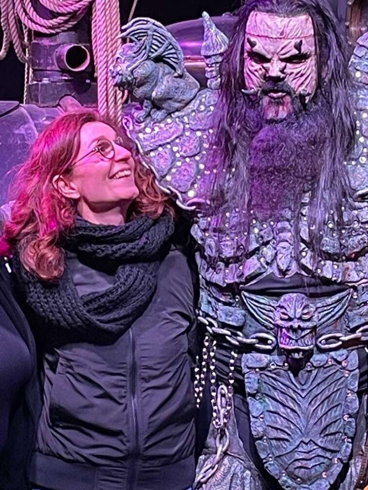 Monika Lambacher zusammen mit Lordi