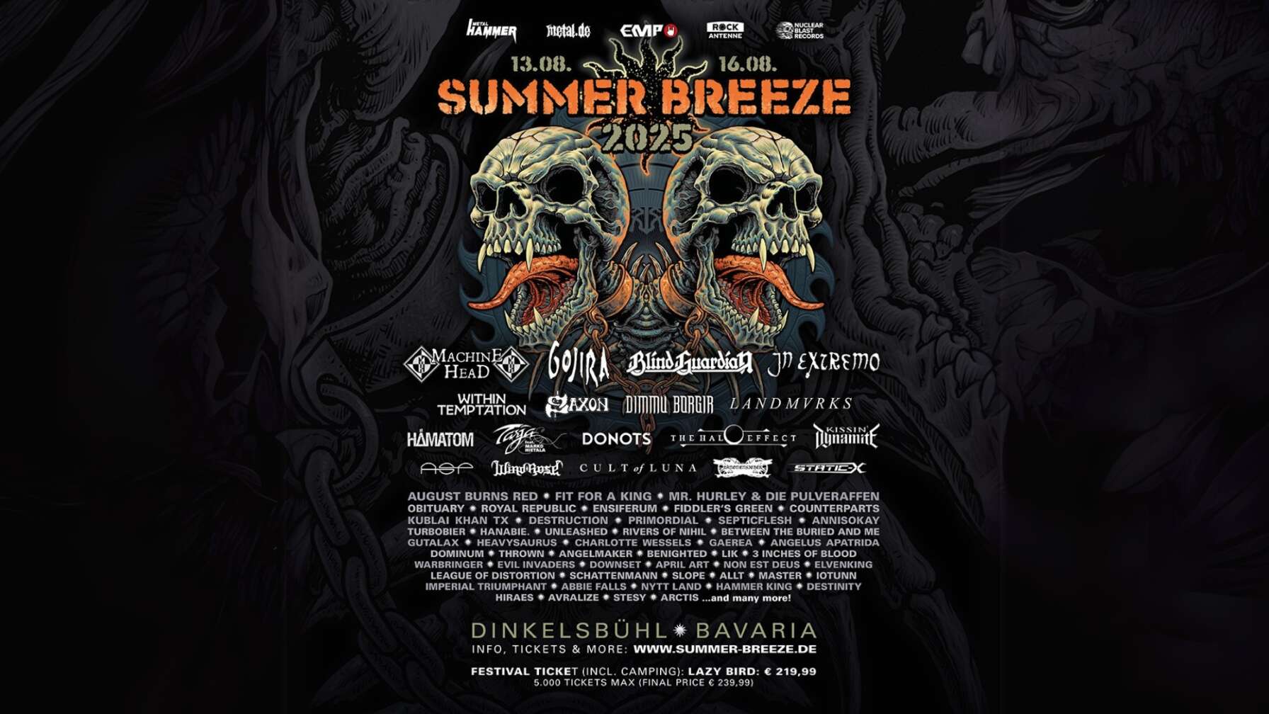 Festival LineUp Summer Breeze