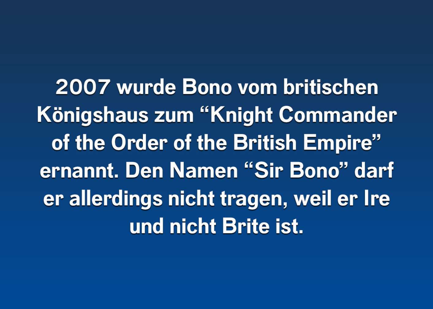 10 Fakten über den Front­mann von U2 (5)