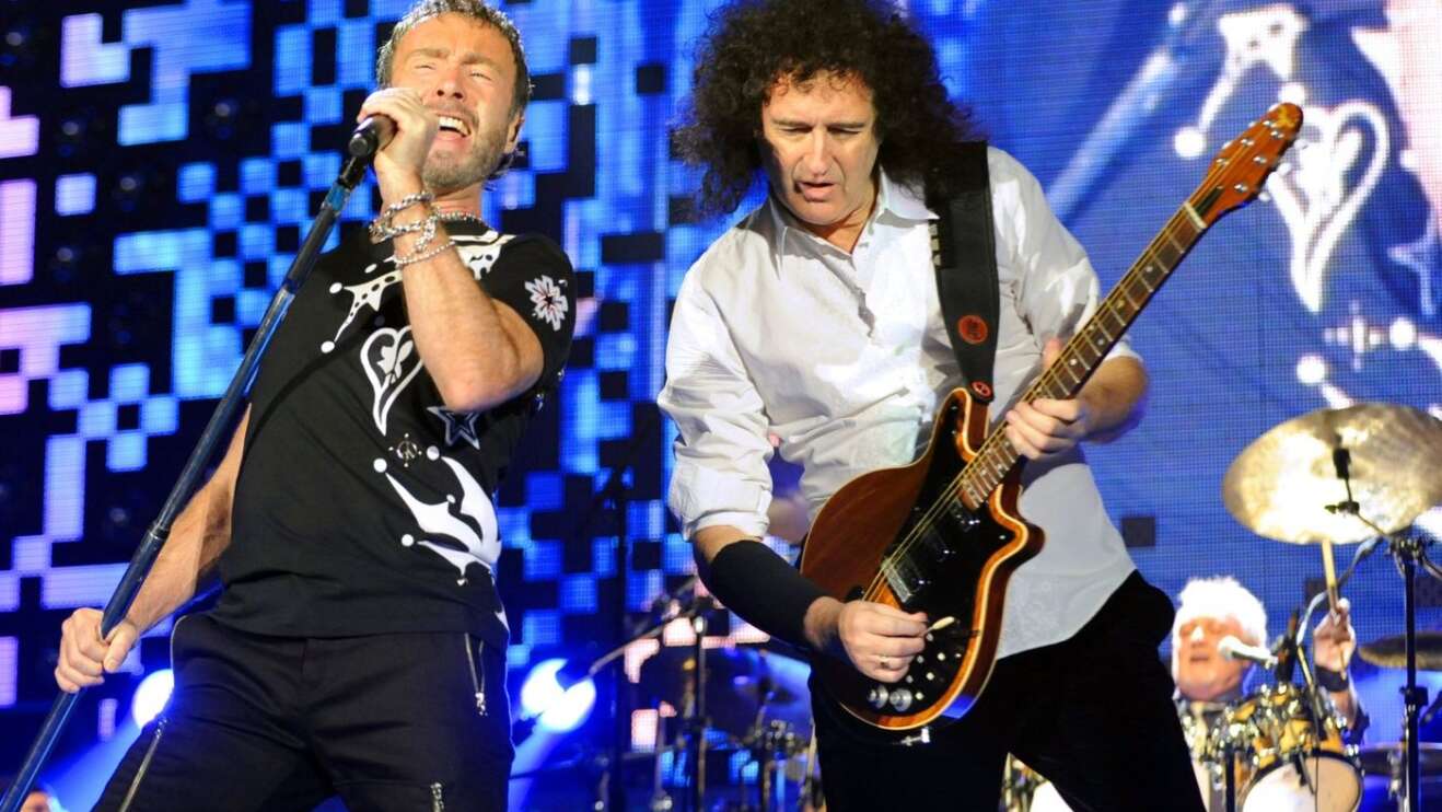 Foto von Paul Rodgers und Brian May