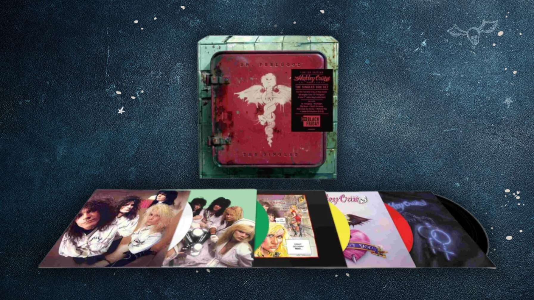 Mötley Crüe - Dr. Feelgood 7 Singles Box Set beim Record Store Black Friday 2024